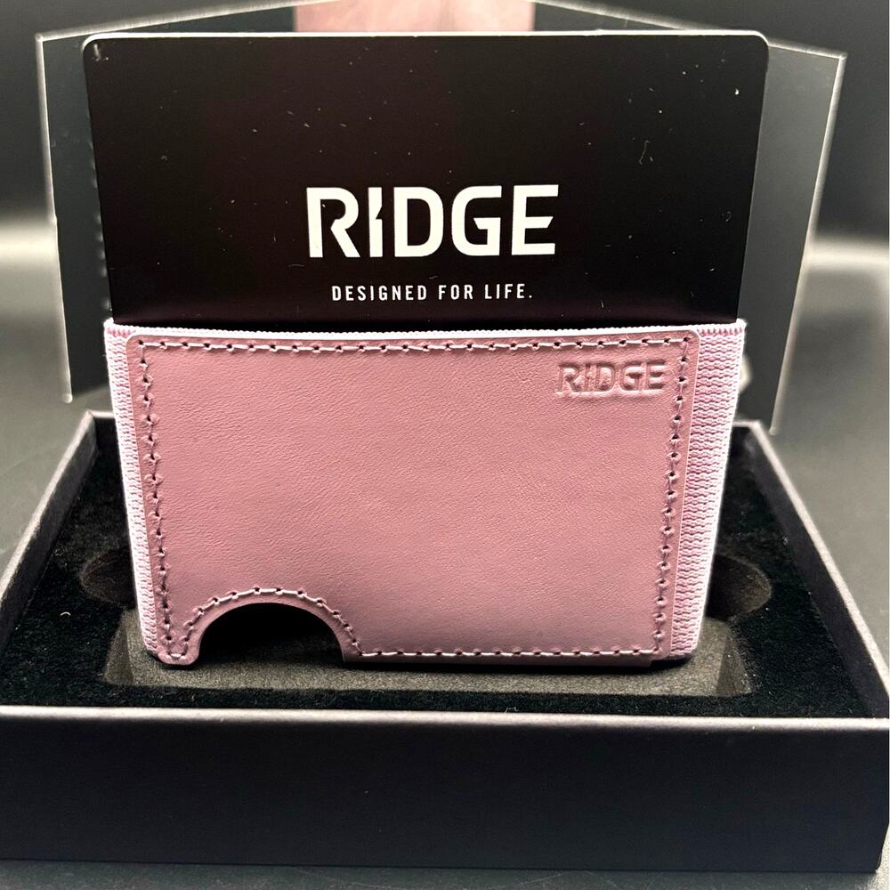 Ridge Biflex Leather Wallet RFID Blocking Slim Minimalist Card Holder NIBWT